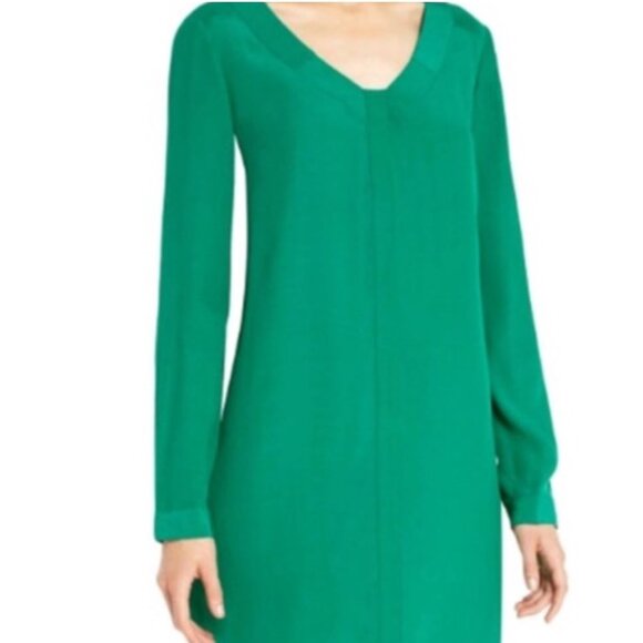 BCBGMAXAZRIA | Tunic Dress Ultra Green "Levin” Pleated  | Size XS - Picture 1 of 12